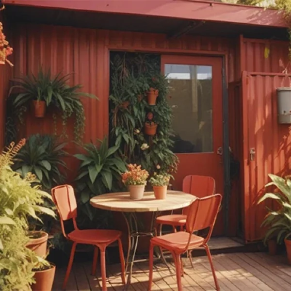 Casas em Contêineres com Jardins Verticais: Um Toque Verde na Estrutura Metálica