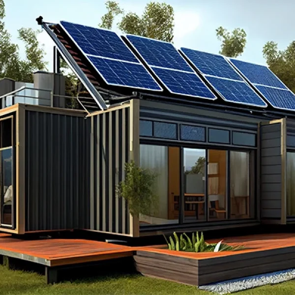 Projetos Sustentáveis: Casas em Contêineres com Painéis Solares e Eficiência Energética